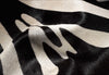 5' X 7' Zebra Black On Off White Cowhide Area Rug