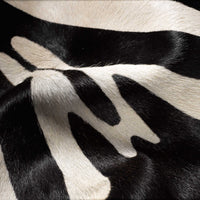 5' X 7' Zebra Black On Off White Cowhide Area Rug
