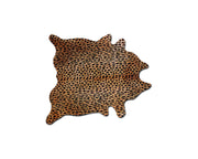 5' X 7' Leopard Cowhide Area Rug