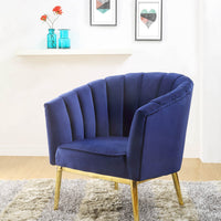 32" X 31" X 34" Blue Accent Chair