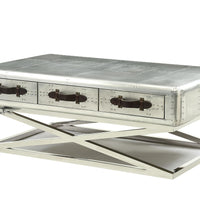 51" X 33" X 19" Aluminum Coffee Table