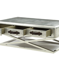 51" X 33" X 19" Aluminum Coffee Table