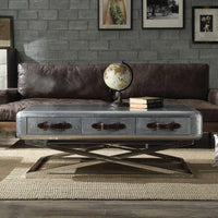 51" X 33" X 19" Aluminum Coffee Table