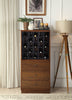 Wine Cabinet In Walnut - Mdf
