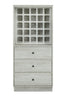 Wine Cabinet In Walnut - Mdf