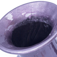 18" Ombre Lacquered Ceramic Vase - Purple And Aqua