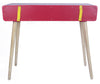 31.5" Red Console Table with 2 Drawers