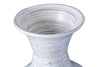 25" Spun Bamboo Floor Vase - Distressed White