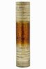 32" Spun Bamboo Stovepipe Floor Vase - Metallic Orange & Natural Bamboo