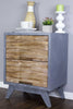 31" Gray Accent Cabinet with 2 Drawers