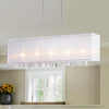 'Jess' Crystal and Mesh Bar Chandelier