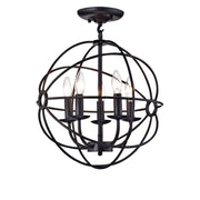 Shindanlang Black-finish Metal 16-inch Chandelier