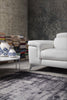 Sectional 100% Made In Italy Chaise On Left When Facing White Top Grain Leather 1066 L09S