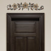 37.99" X 1.36" X 8.86" Floral Patterned Wood Over The Door Wall Decor