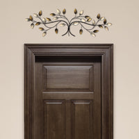 31.89" X 1.18" X 10.63" Over The Door Blowing Leaves Wall Decor