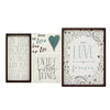 24" X 1" X 18" 5Pcs Multi-color Love Is Forever Wall Art