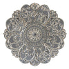 28" X 0.75" X 28" Gray Medallion Wall Decor