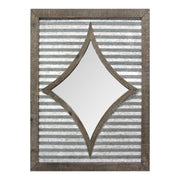 18" X 1" X 24" Galvanized Rustic And Charming Wall Mirror