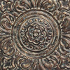 18" X 0.5" X 18" Brown Rustic Bronze Medallion Wall Decor