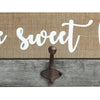 29.92" X 2.95" X 6.3" Distressed Wood Rustic Home Sweet Home Hooks