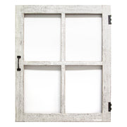 29.5" X 1.5" X 36" Distressed White Faux Window Pane