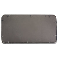 24" X 4" X 14" Gunmetal Metal Mirror With Shelf