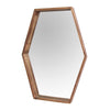 20.47" X 1.97" X 27.5" Handcrafted Wood Mirror With Decorative Frame