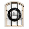 24.02" X 1.97" X 17.72" Multi-color Decorative Window and Wreath Wall Decor
