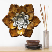 12.4" X 1.57" X 12.4" Multi-color Whimsical Flower Wall Decor
