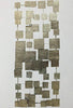 14" X 1.25" X 32.25" Champagne Geometric Tiles Wall Decor