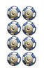 1.5" X 1.5" X 1.5" Hues Of Blue, White And Gold 8 Pack Knob-It