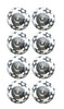 1.5" X 1.5" X 1.5" Hues Of White, Silver And Gray 8 Pack Knob-It