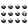 1.5" x 1.5" x 1.5" White, Black and Navy - Knobs 12-Pack