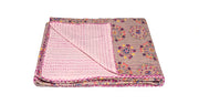 50" X 70" Delectable Multicolored Kantha Cotton Throw