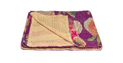 50" X 70" Lovely Traditional Multicolored Kantha Cotton Throw