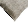 12" x 20" x 5" Grey Torino Kobe Cowhide Pillow