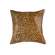 18'' X 18" X 5'' Sensational Cheetah Torino Kobe Cowhide Pillow