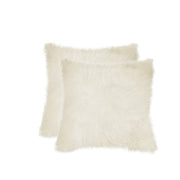 18'' X 18'' X 5'' 2 Pcs Lovely Natural Sheepskin Pillow