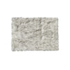 2' x 3' Gradient Grey Faux Fur Rectangular Area Rug