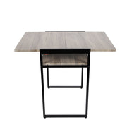 29.9" X 35.4" X 23.6" Black Small Space Desk and Dining Table