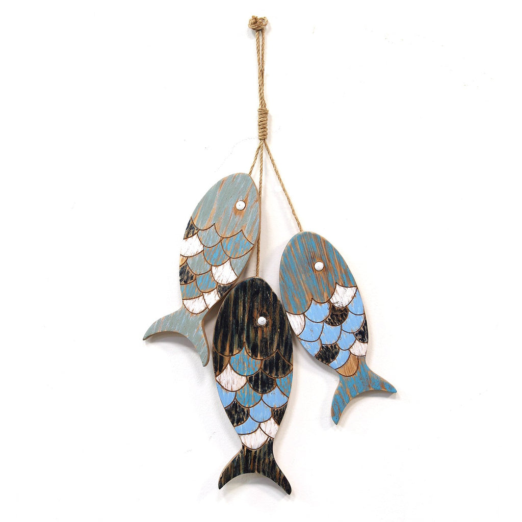 Rustic Wooden Fish Wall Décor