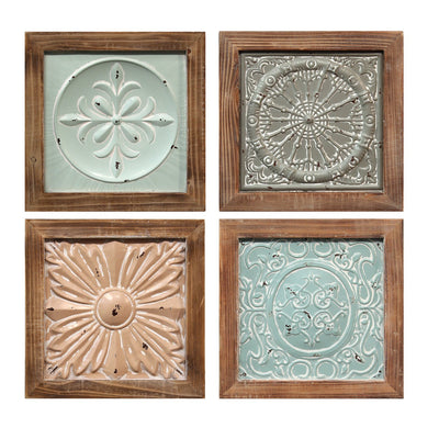 Boho Tiles Wall Décor Set of 4