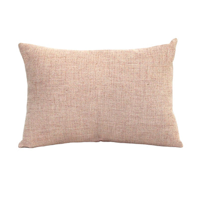 Stylish Pink Tweed Lumbar Pillow