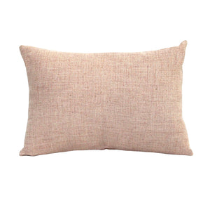 Stylish Pink Tweed Lumbar Pillow