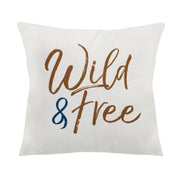 "Wild & Free" Square Pillow