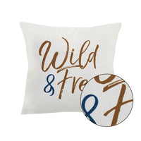 "Wild & Free" Square Pillow