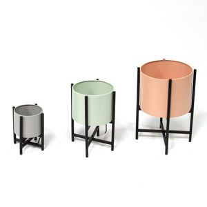 Tricolor Modern Plant Stands Set of 3