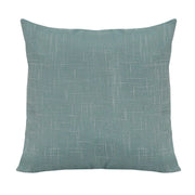 Teal Blue Tweed Pillow