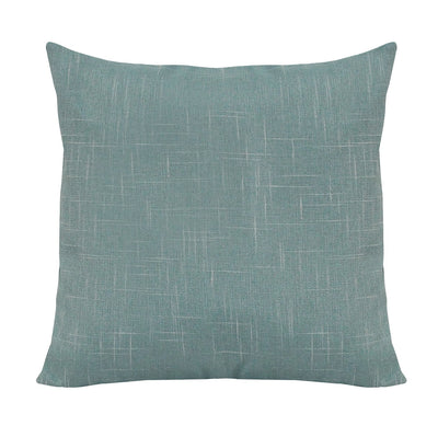 Teal Blue Tweed Pillow