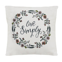 "Live Simply" Pillow